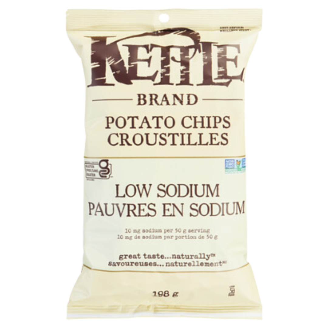 Kettle croustilles à faible teneur en sodium / 198g