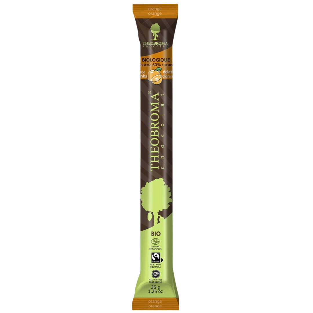 Theobroma Bâtonnet de chocolat noir 60% à l'orange / 35 g
