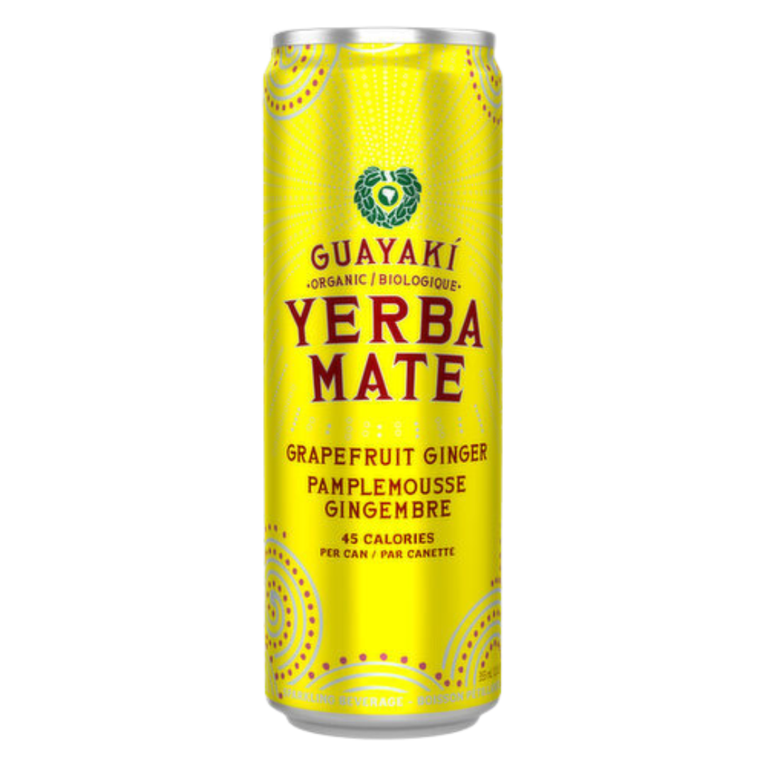 Guayaki Pétillant Yerba Mate Pamplemousse Gingembre / 355ml