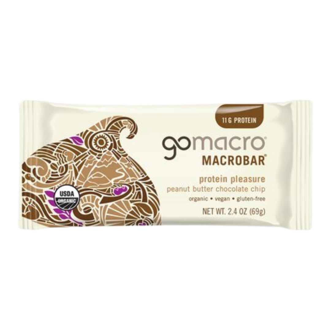 Go Macro Barre aux pépites de chocolat et au beurre d'arachide / 69g