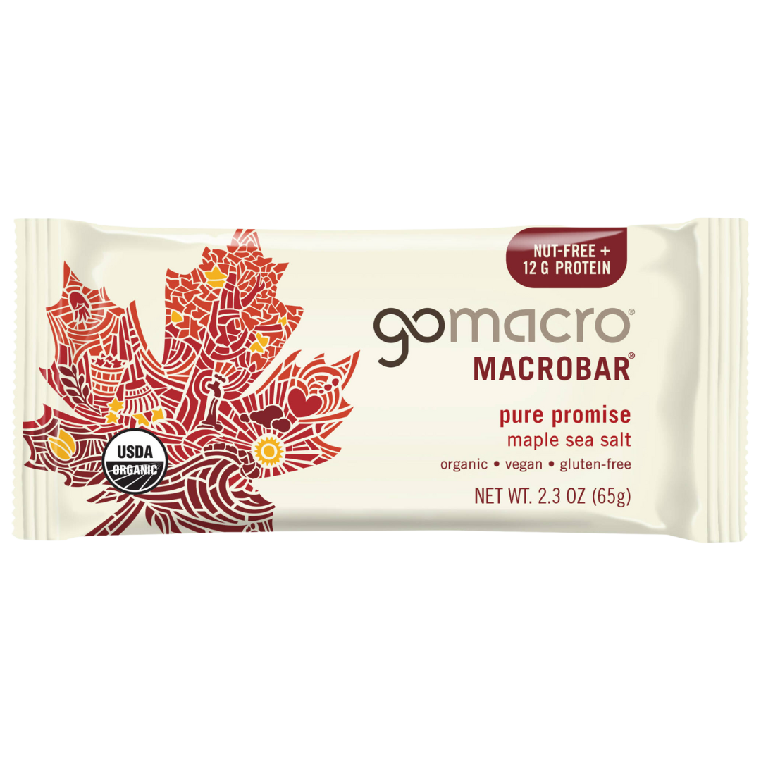 Go Macro Barre à l'érable et sel marin / 65g
