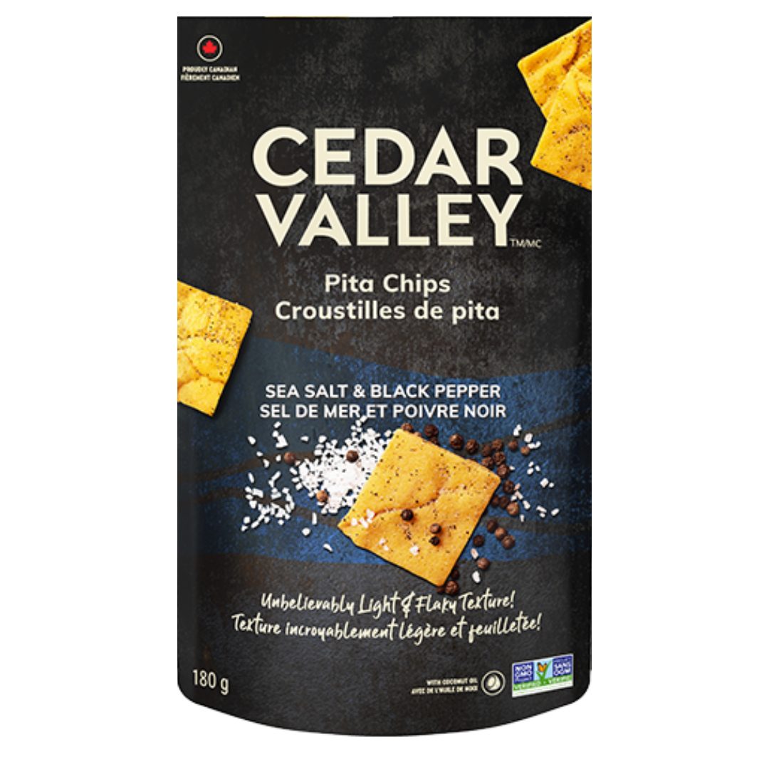 Cedar Valley croustilles de pita au sel de mer / 180g