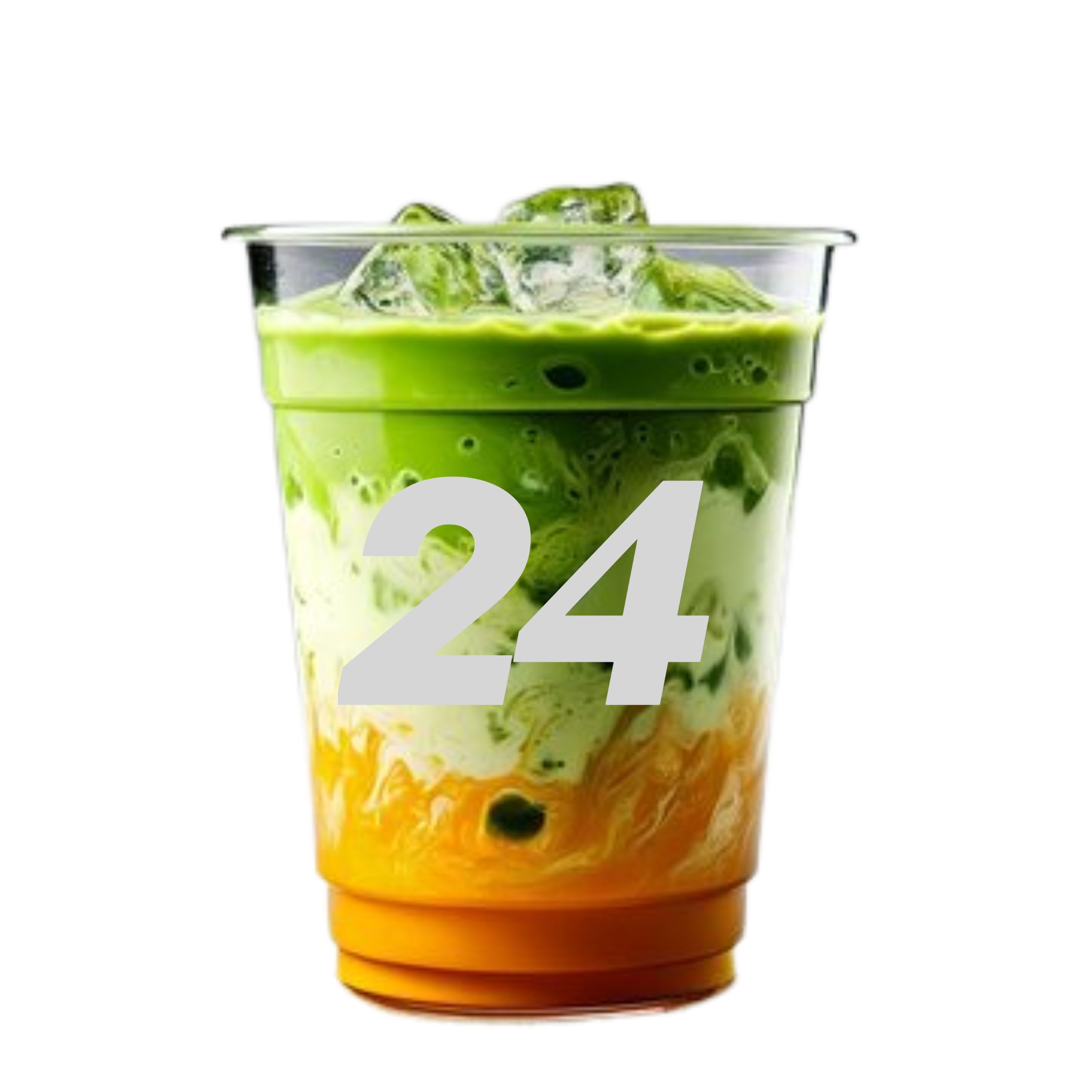 Matcha Latte Glacé Mangue / 16oz