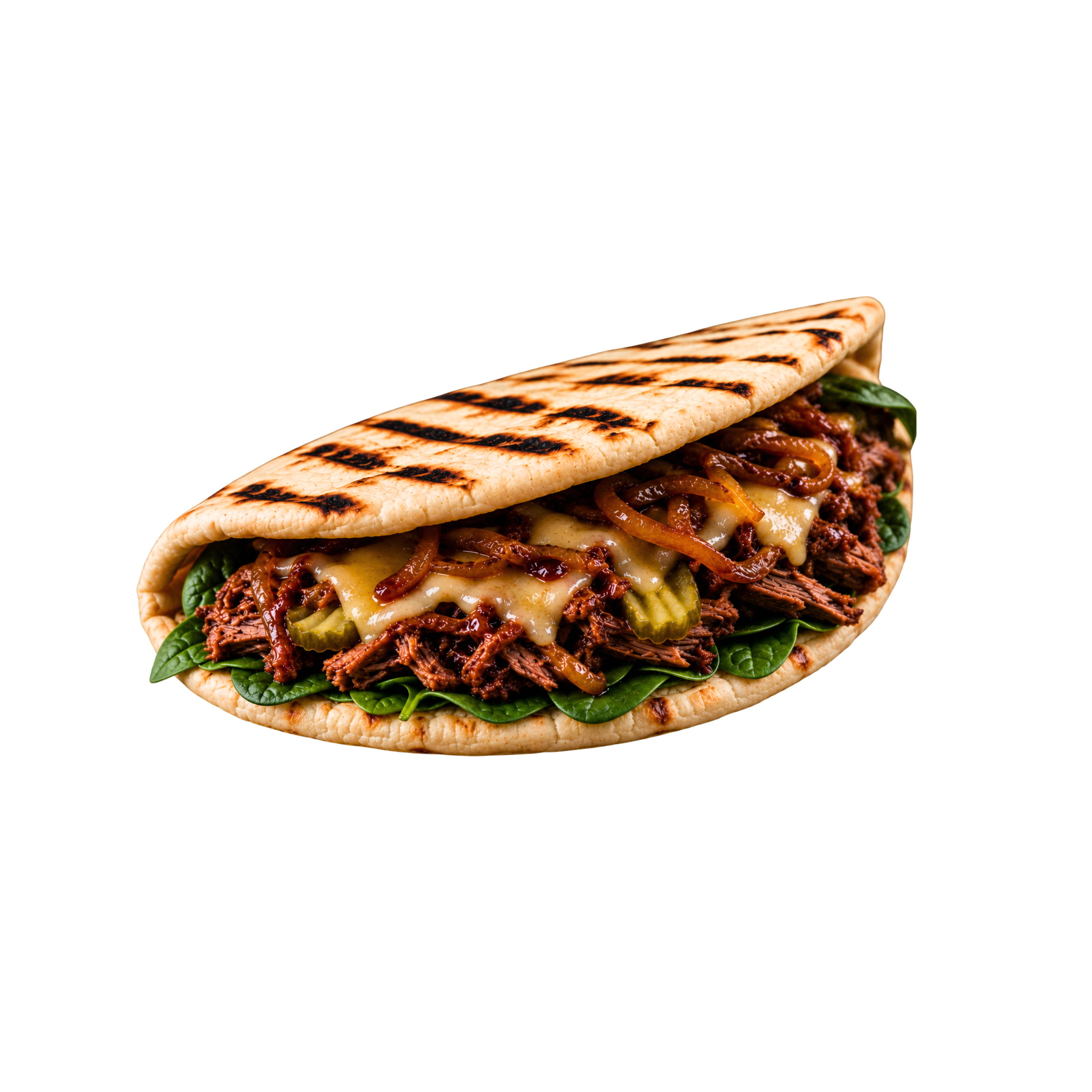 BBQ Pulled Beef Panini