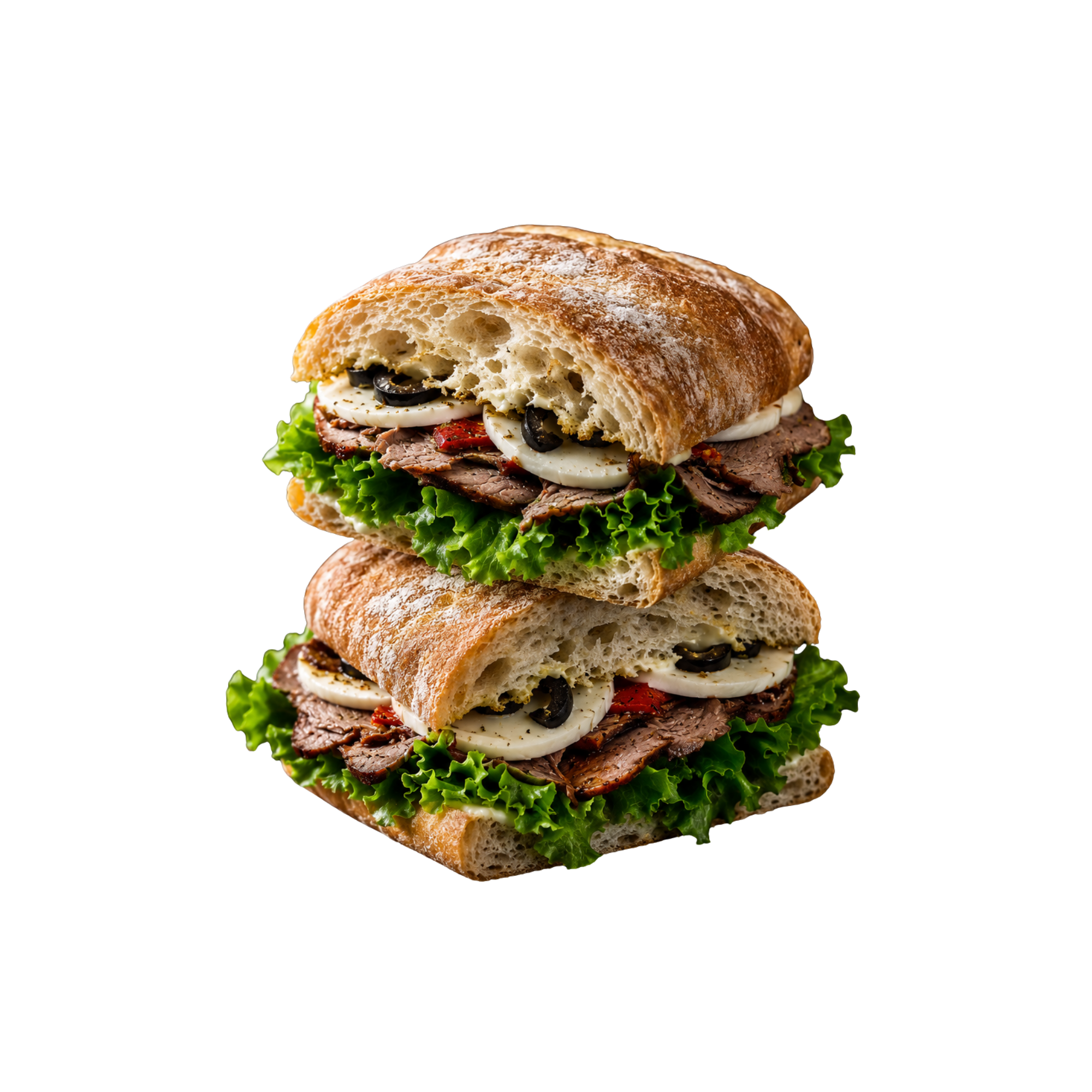 Beef and Cheese Ciabatta