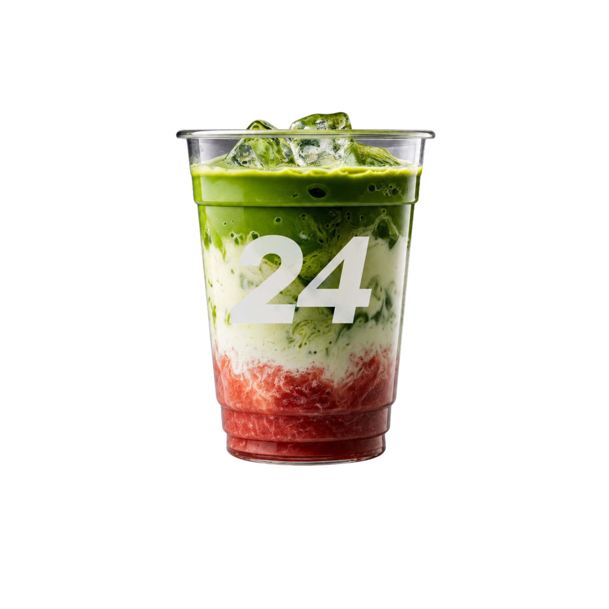 Strawberry Iced Matcha Latte