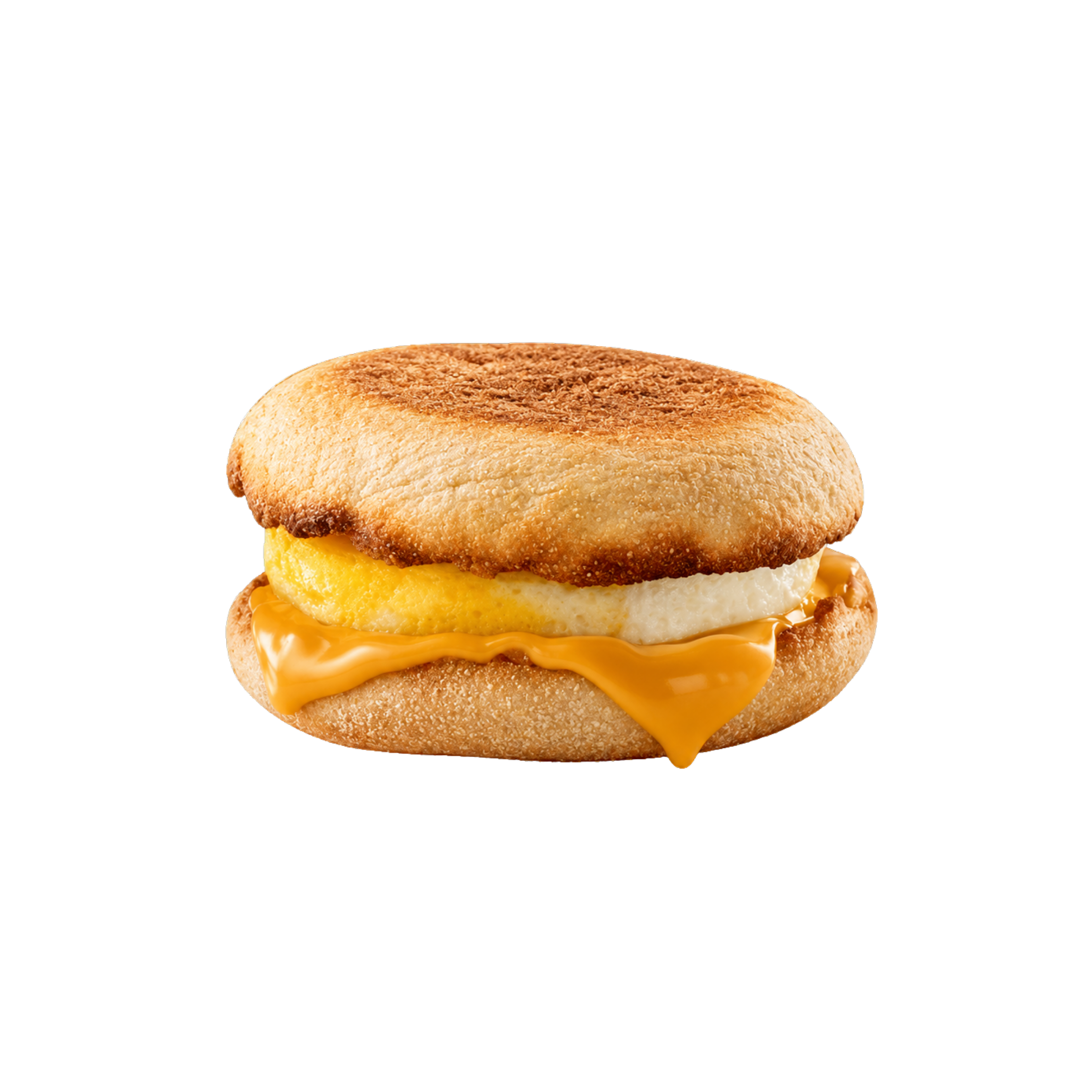 English Muffin with Cheese and Eggs