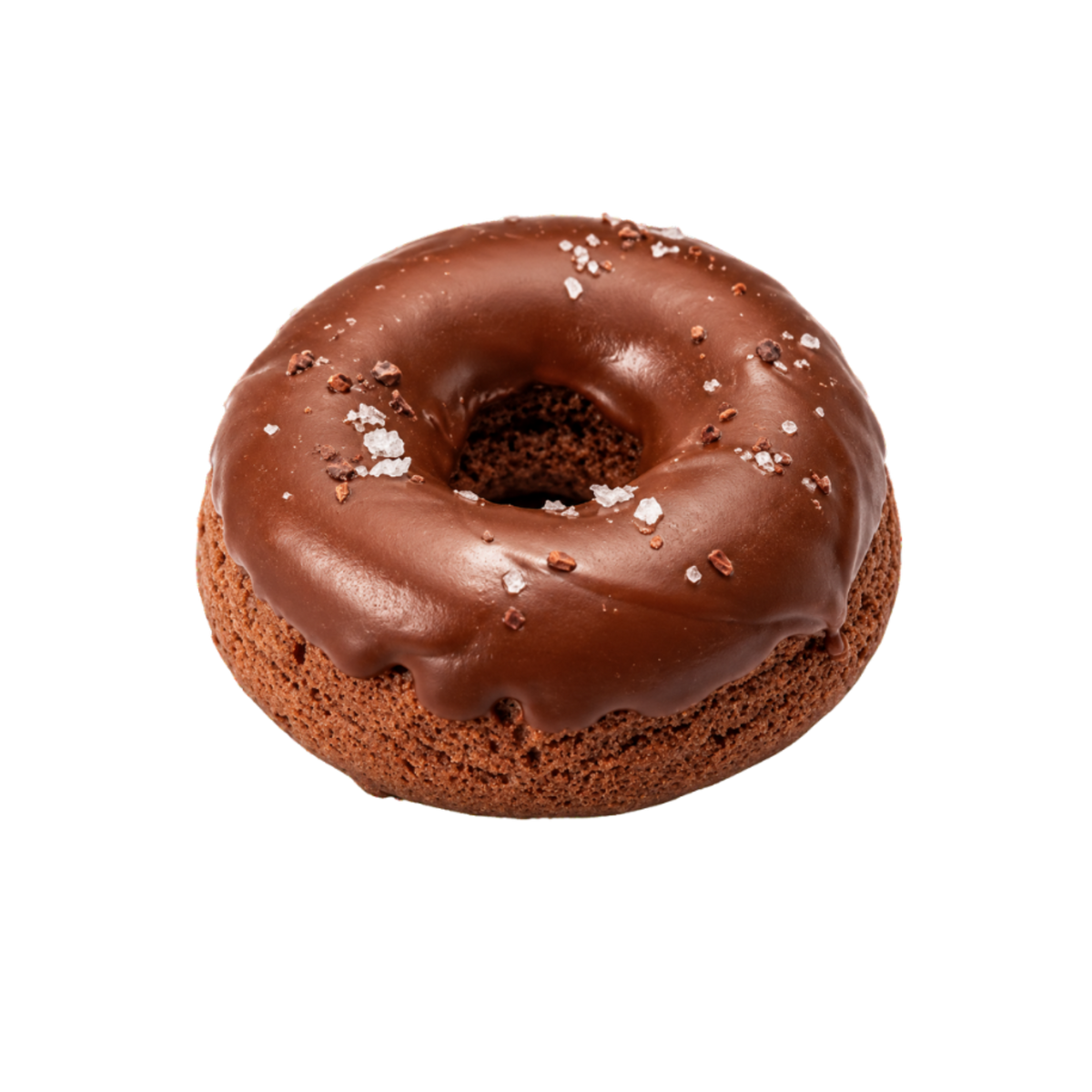 Salted Dark Chocolate Donut