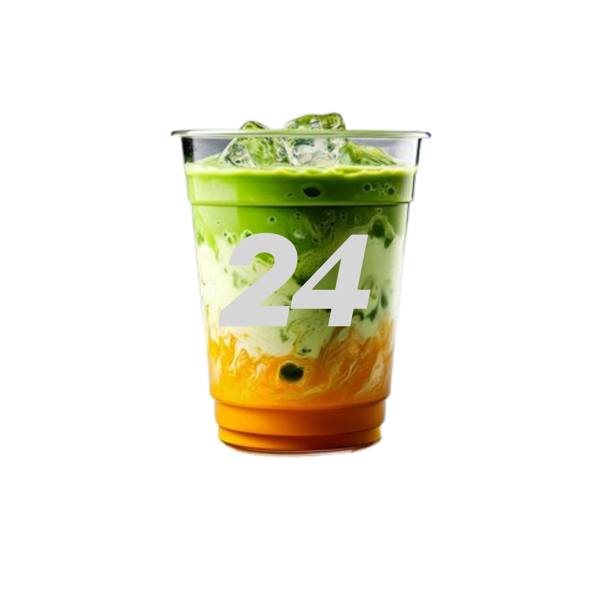 Mango Iced Matcha Latte