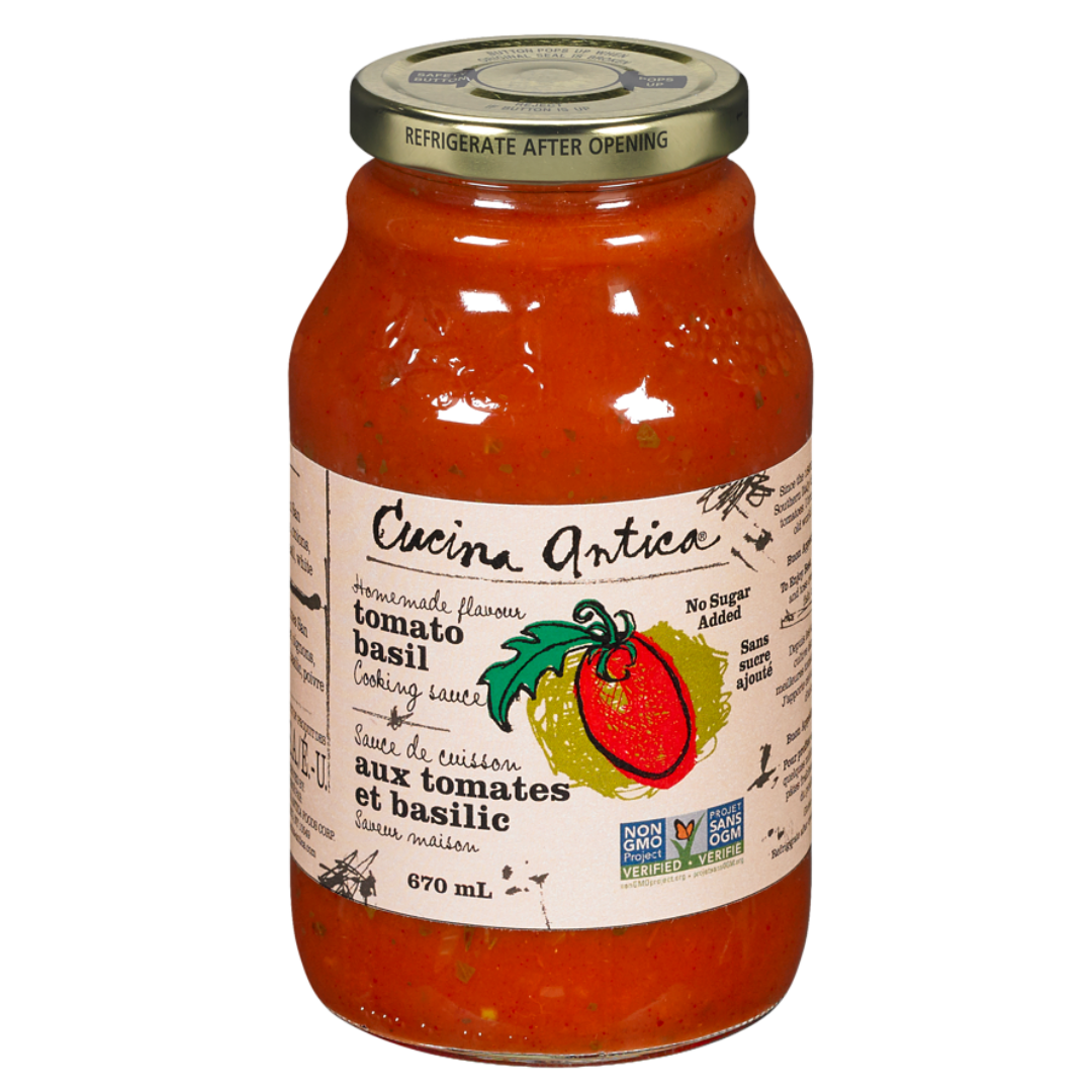 Cucina Antica Sauce pour pâtes tomate-basilic / 670ml