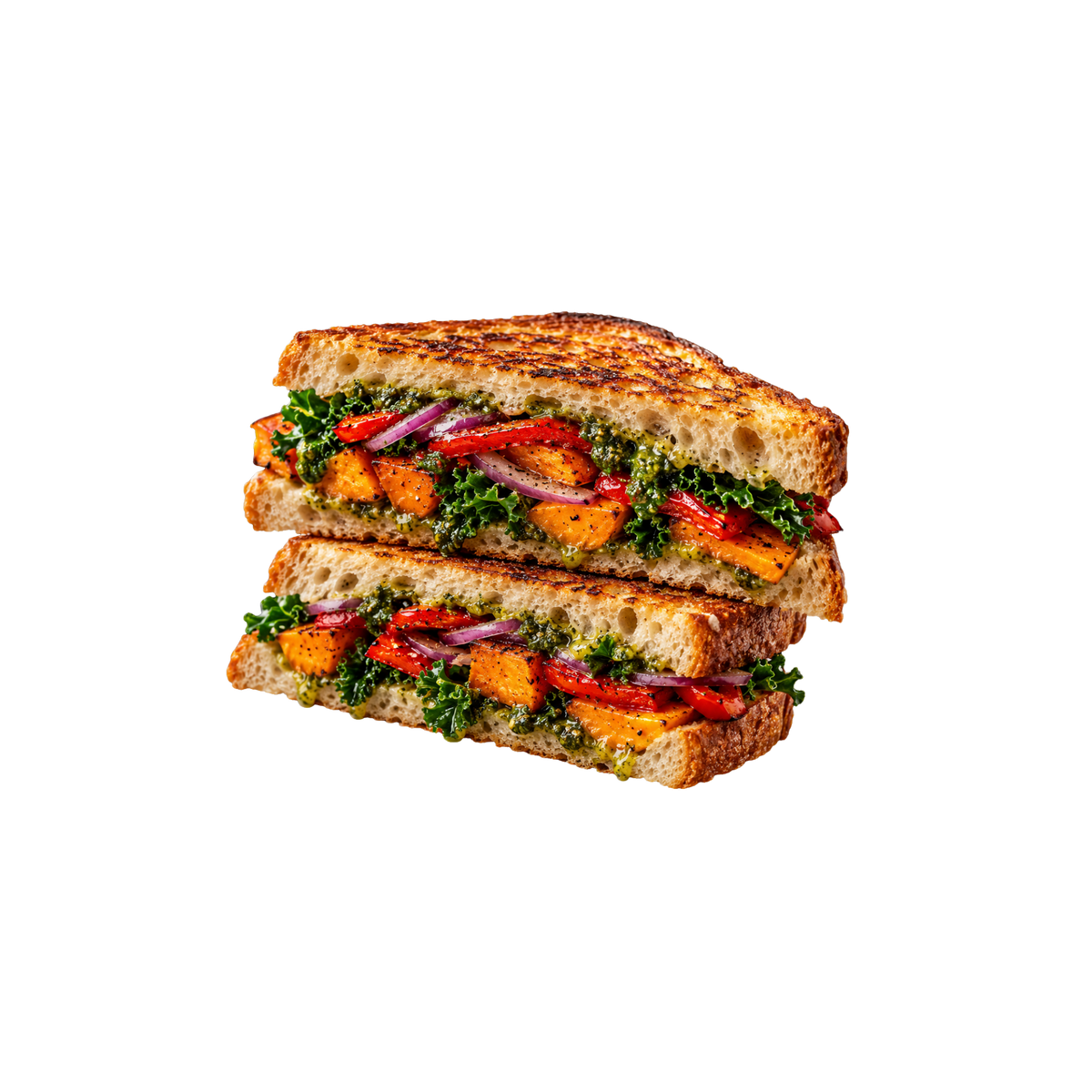 Veggie Pesto Panini (Village Juicery)