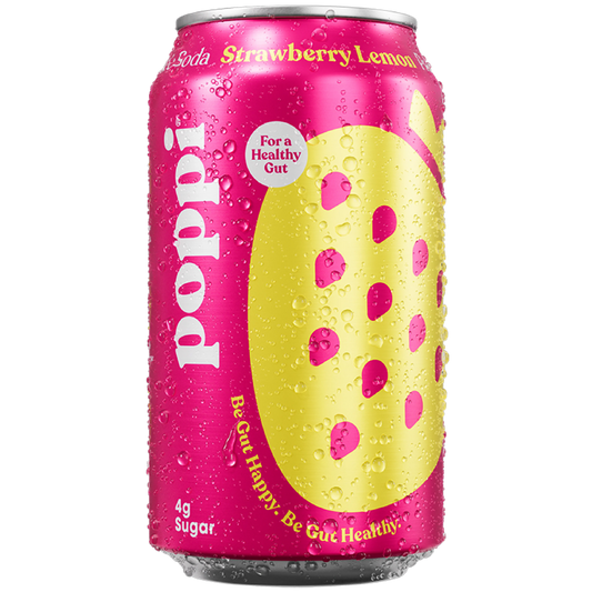 Poppi Strawberry Lemon Prebiotic Soda / 355ml