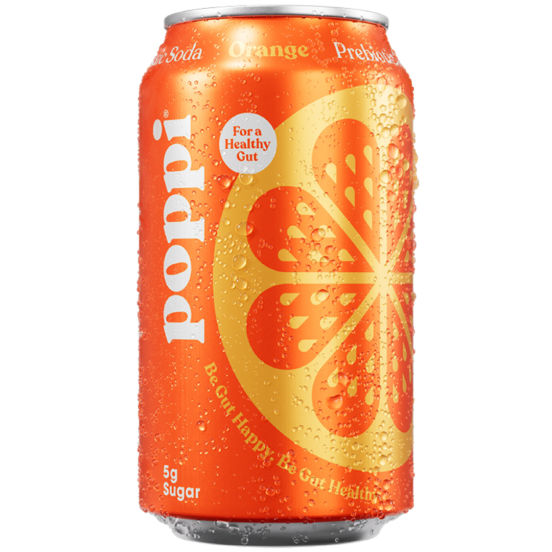 Poppi Orange Prebiotic Soda / 12-pack