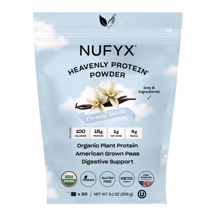 Nufyx Heavenly Protein Powder Creamy Vanilla / 20 Scoop Bag