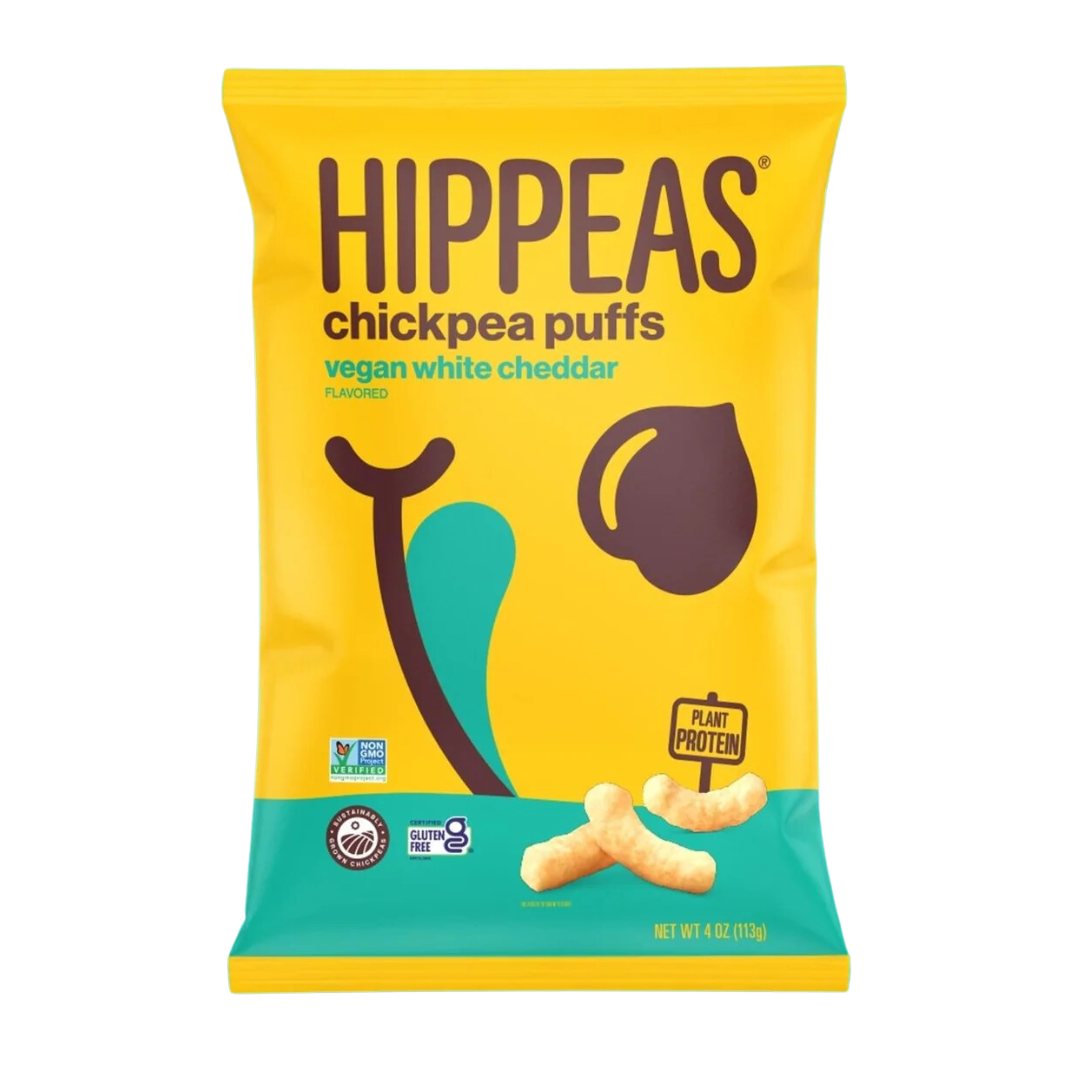 Hippeas Soufflés de Pois Chiches au Cheddar Blanc Vegan / 113g