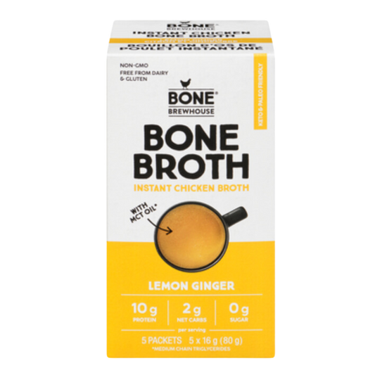 Bone Brewhouse Instant Chicken Bone Broth Lemon Ginger / 80g