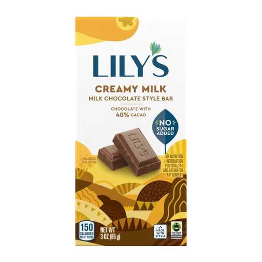 Lily's Barre de style chocolat au lait crémeux / 85g