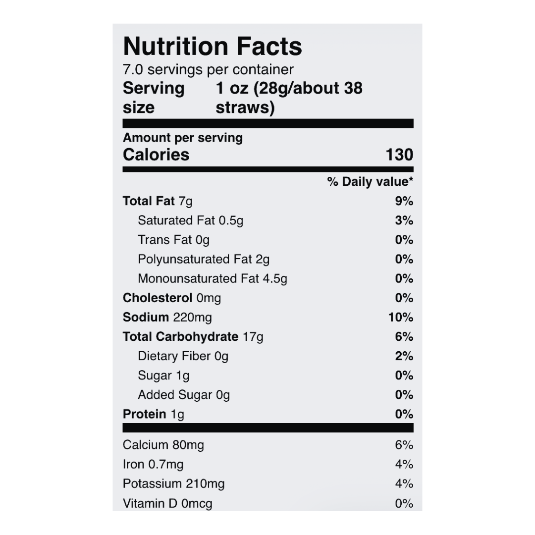 Sensible Portions Veggie Straws Snack / 28g