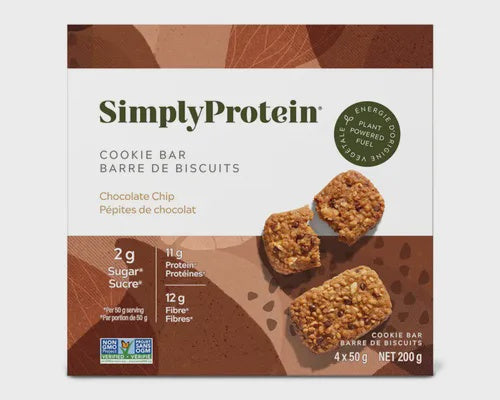 Simply Protein Chocolate Chip Cookie Bars Box/200g