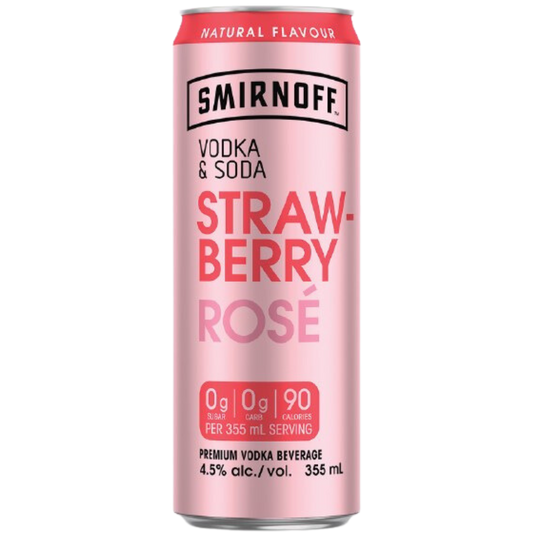 Smirnoff Seltzer Fraise/6x 355ml