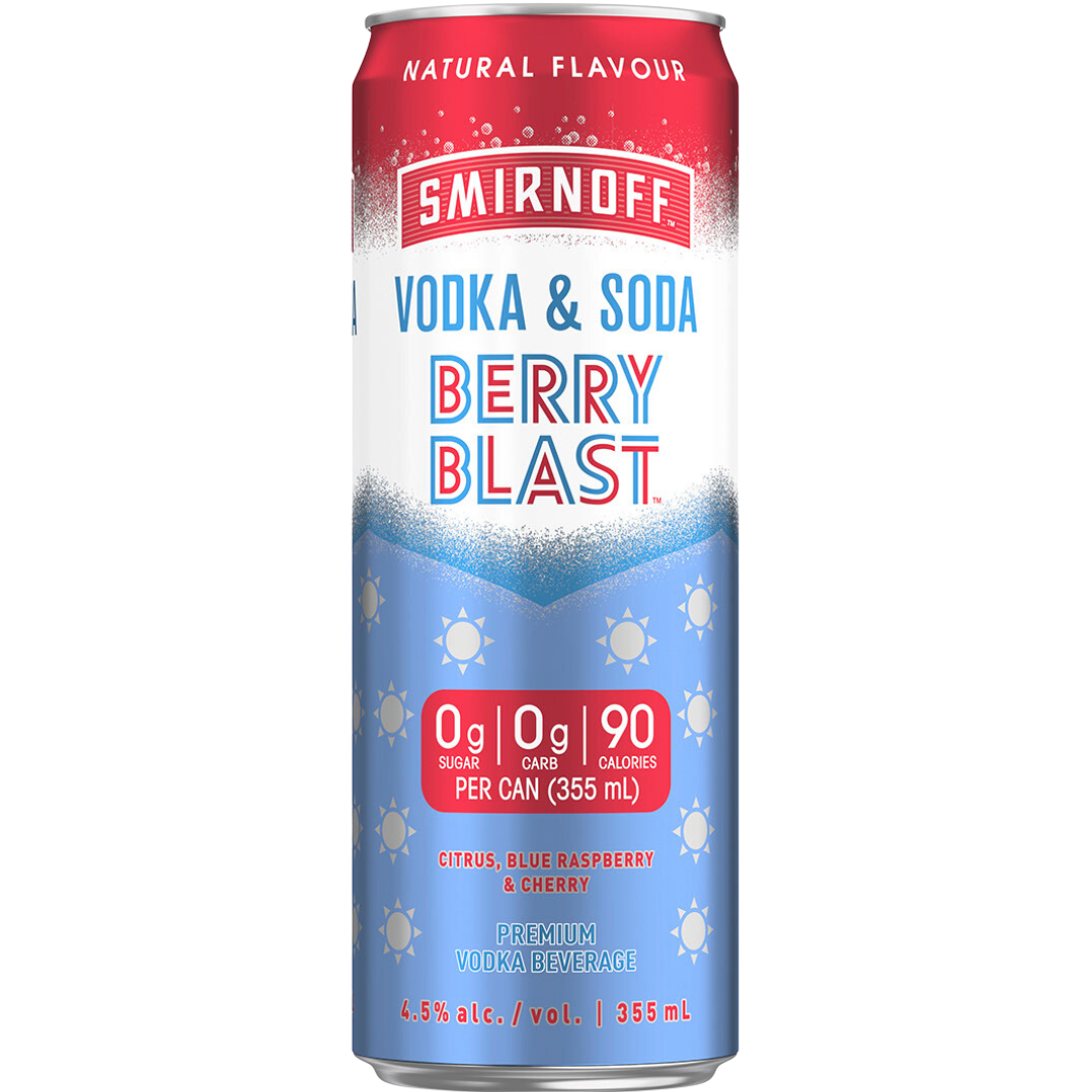 Smirnoff Berry Blast Seltzer/ 6x 355ml