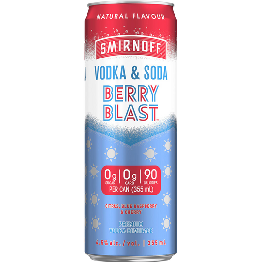 Smirnoff Berry Blast Seltzer/ 6x 355ml