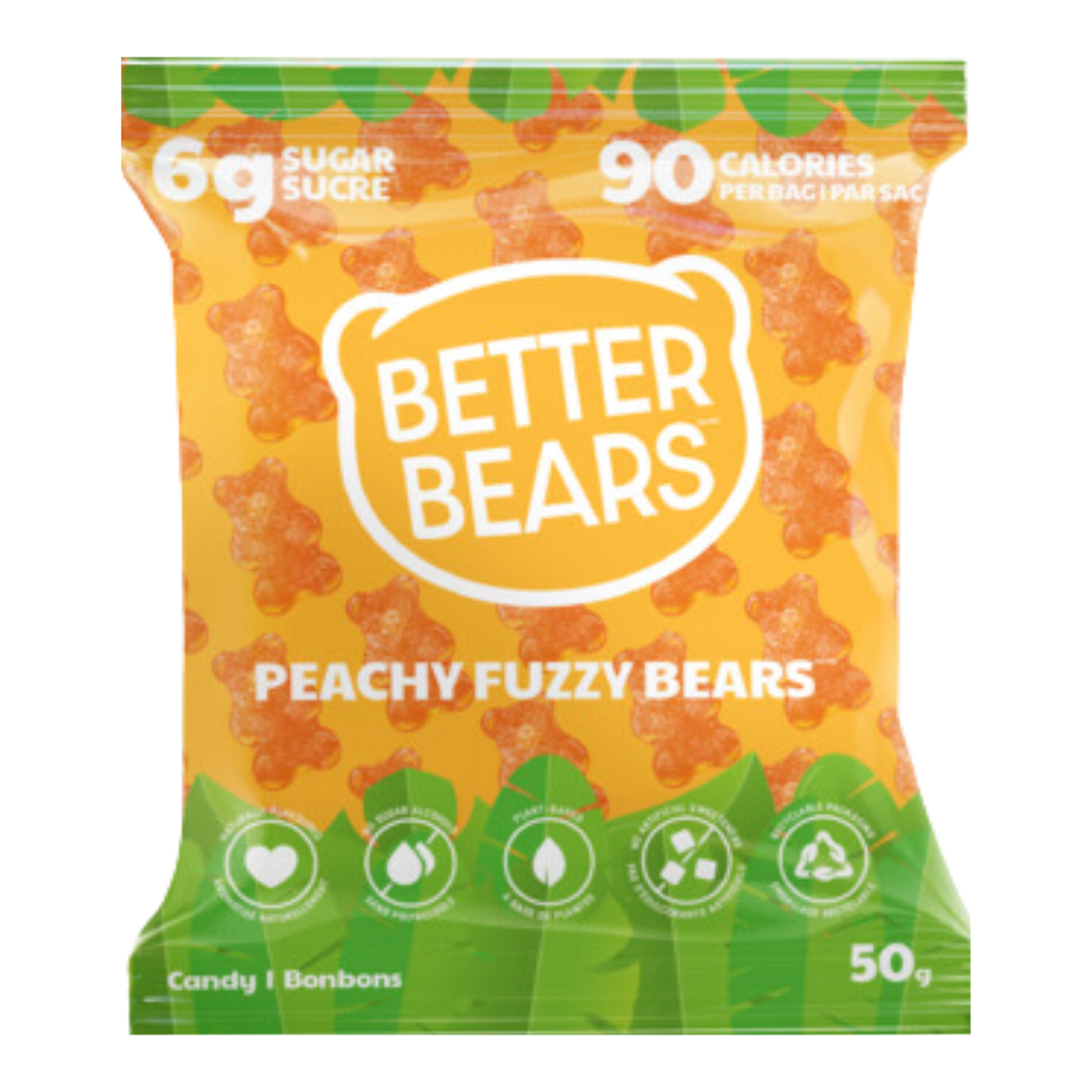 Better Bears Vegan Peachy Fuzzy Bears/50g