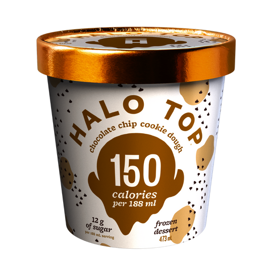 Halo Top Choc Chip Cookie Dough Ice Cream / 473ml