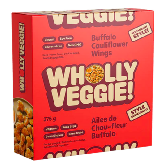 Wholly Veggie Ailes de chou-fleur Buffalo végétaliennes / 375g