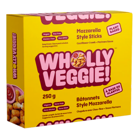 Wholly Veggie Bâtonnets de mozzarella à base de plantes / 250g