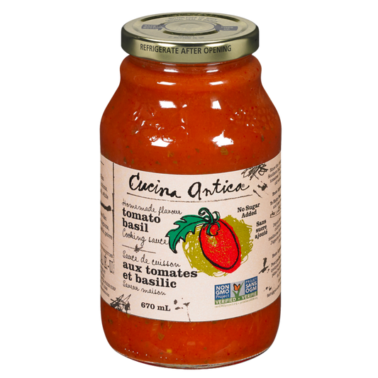 Cucina Antica Tomato Basil Pasta Sauce / 670ml