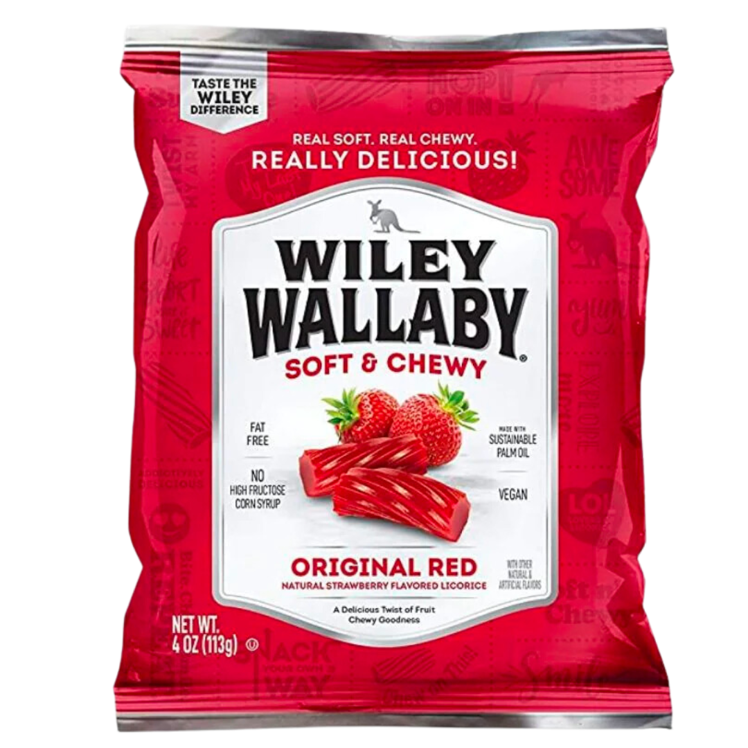 Wiley Wallaby Classic Red Licorice / 113g