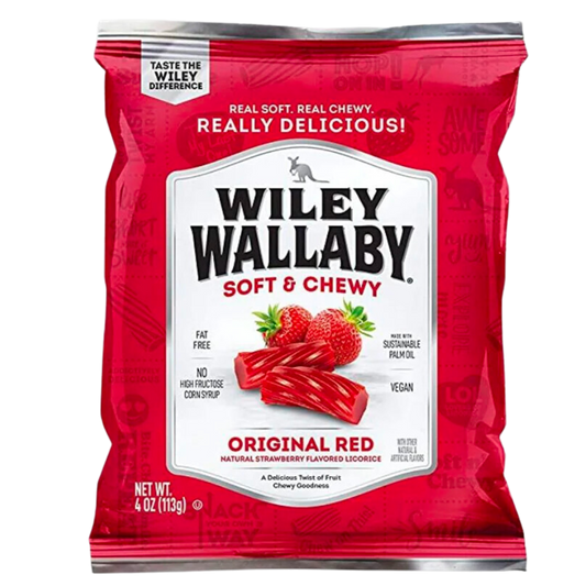 Wiley Wallaby Réglisse rouge classique / 113g