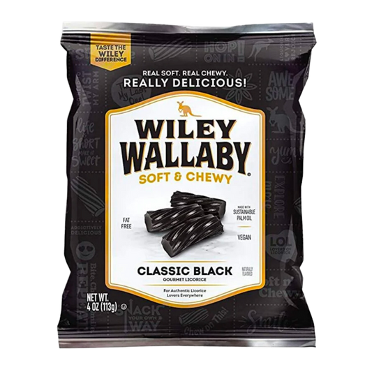 Wiley Wallaby Réglisse noire classique / 113g