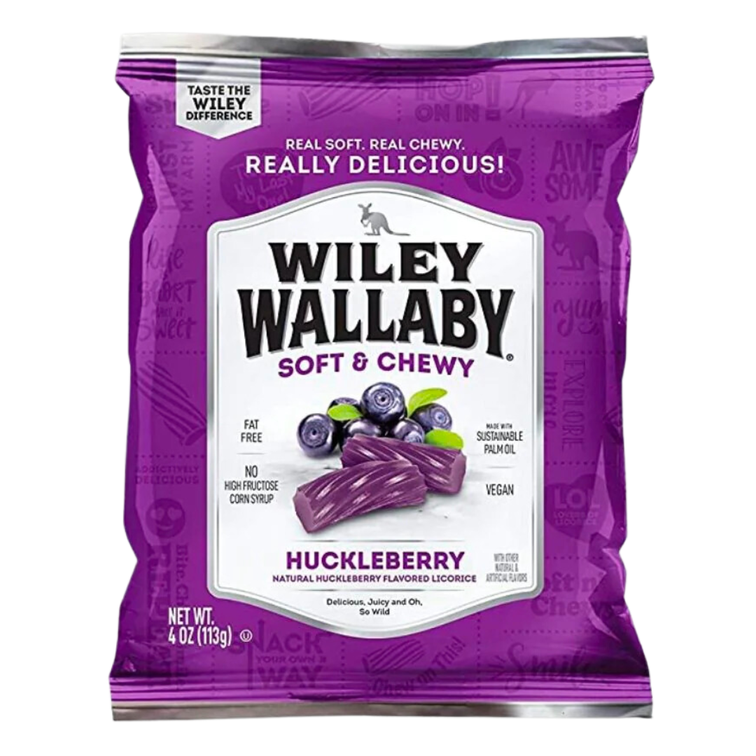 Wiley Wallaby Huckleberry Licorice / 113g