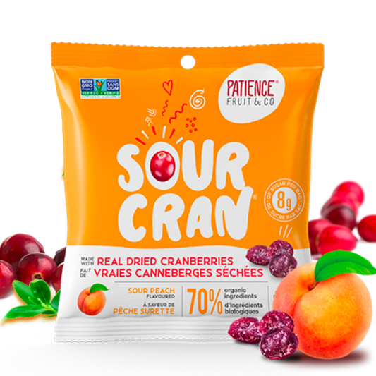 Sourcran Dried Cranberries Candy Peach / 60g