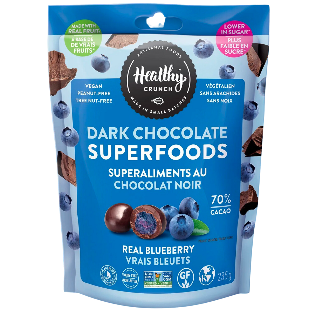 Healthy Crunch Dark Chocolate Superfoods Blueberry / 235g