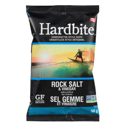 Hardbite Rock Salt & Vinegar Chips / 50g