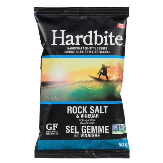 Hardbite Rock Salt & Vinegar Chips / 50g