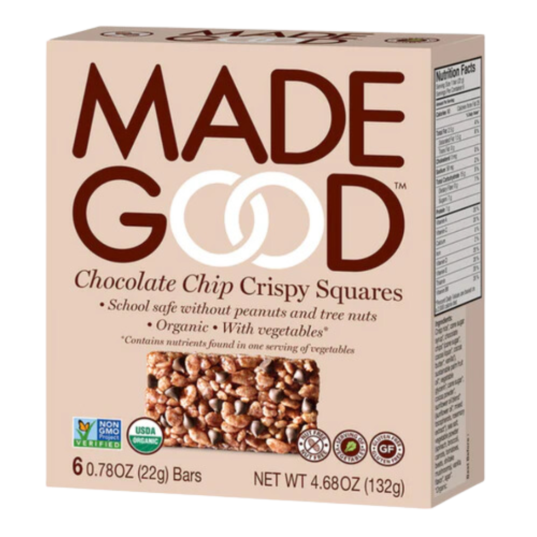Made Good Chocolate Chip Crispy Squares / 6x22g