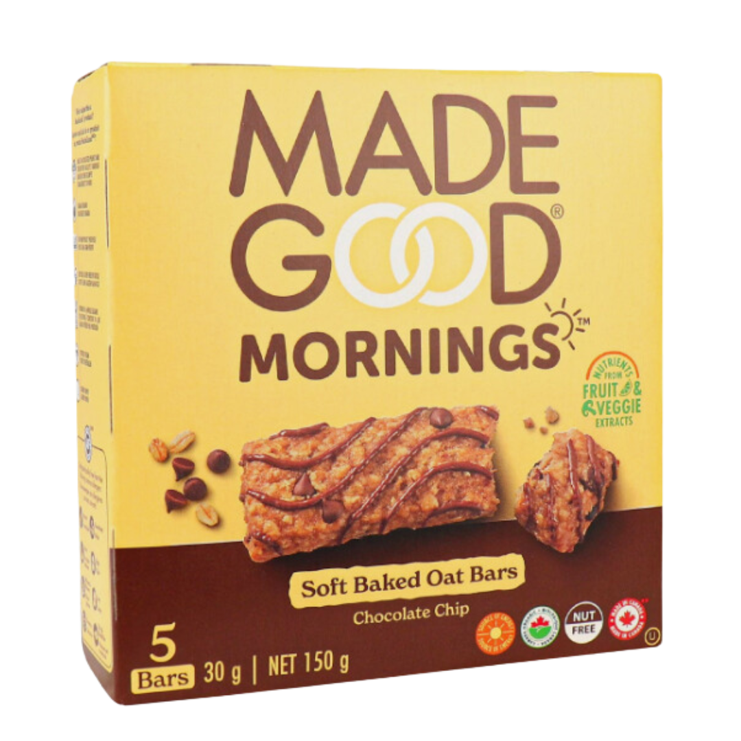 Made Good Soft Baked Morning Oat Bars Choc Chip / 5x30g