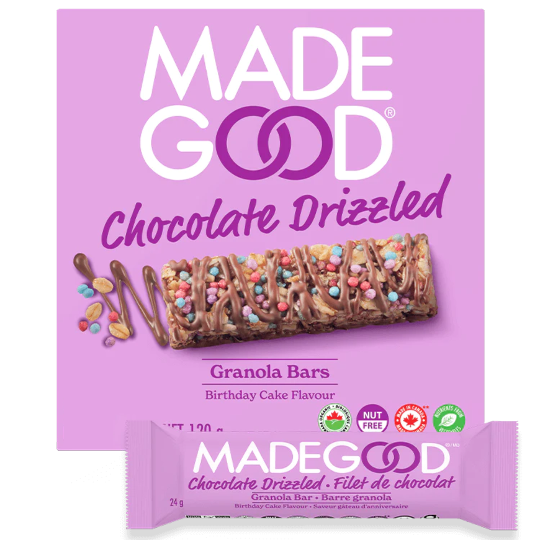 Made Good Chocolate Drizzled Birthday Cake Bars / 5x24g