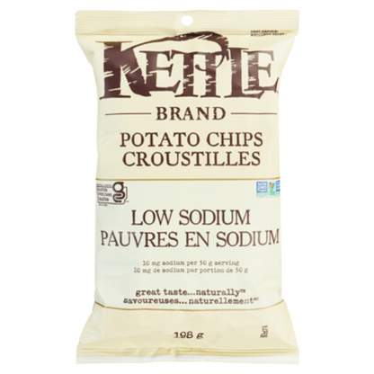 Kettle croustilles à faible teneur en sodium / 198g