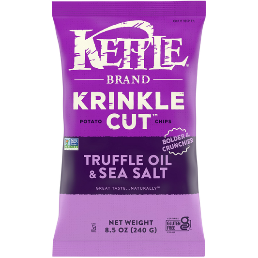 Kettle Truffle & Sea Salt Krinkle Kut Chips / 198g
