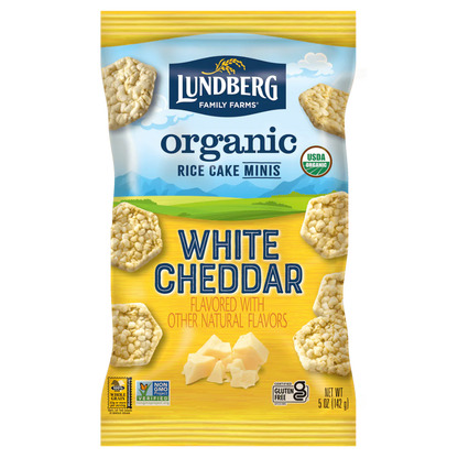 Lundberg White Cheddar Mini Rice Cakes / 142g