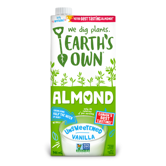Earth's Own Unsweetened Vanilla Almond Milk / 946ml