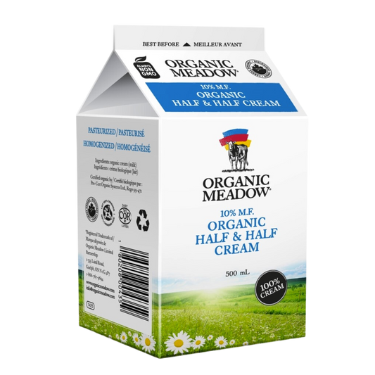 Organic Meadow 10% Half & Half Cream / 500ml