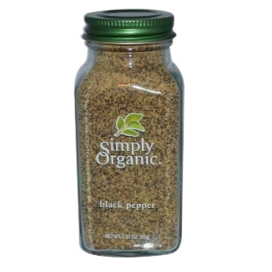 Simply Organic Ground Black Pepper Medium Grind/65g