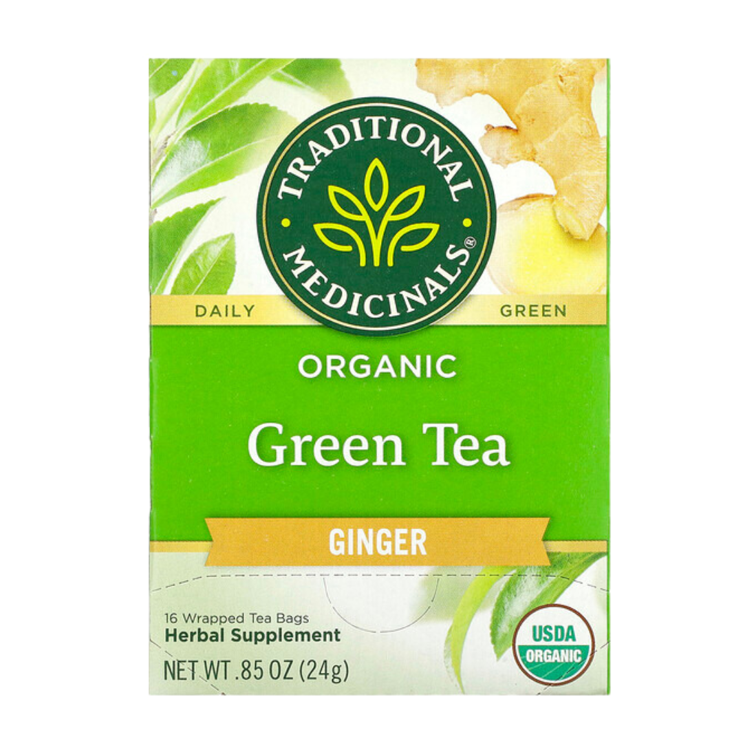Traditional Medicinals Green Tea Ginger/16CT