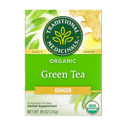 Traditional Medicinals Green Tea Ginger/16CT